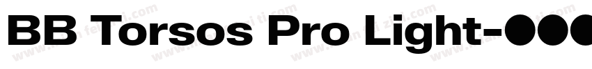 BB Torsos Pro Light字体转换